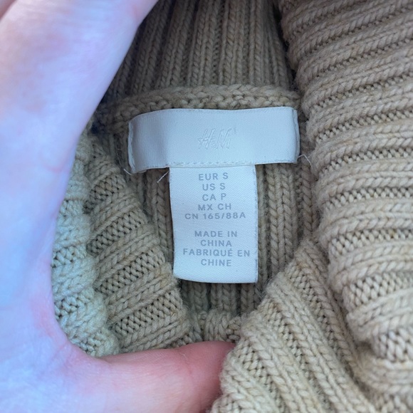 H&M tan turtleneck sweater. Super comfy and stylish! 
Size S - Picture 2 of 3